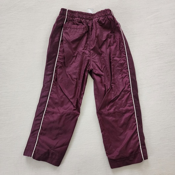 Vintage Maroon Windbreaker Pants 4t - Picture 6 of 6